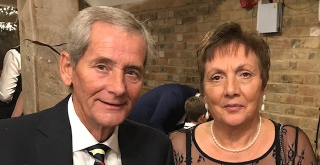 Michael Stammers with his wife