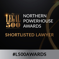 The Legal 500 Northern Powerhouse Awards shortlisted lawyer