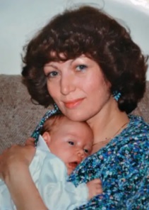 Sheila and her son Jack in 1989