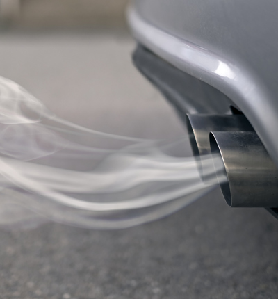 Car exhaust fumes