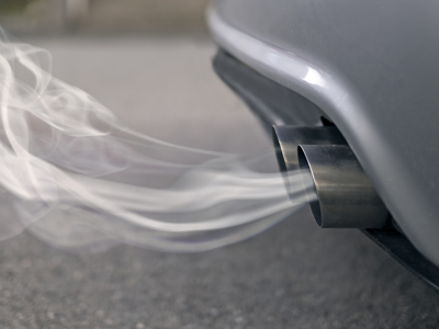 Car exhaust fumes