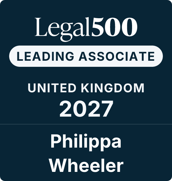 Legal 500 Leading Associate 2027 Philippa Wheeler