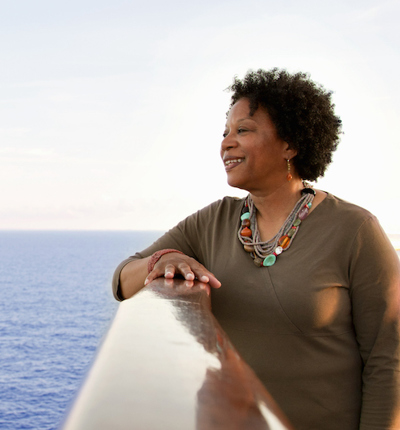 women on cruise ship