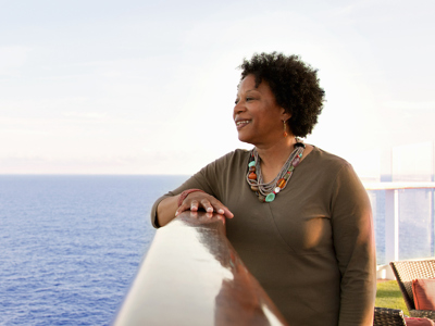 women on cruise ship