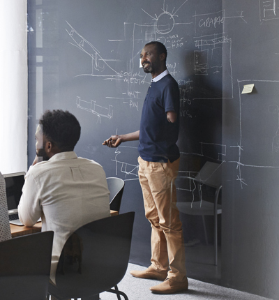 Male teacher amputee