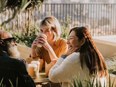 Drinking Coffee