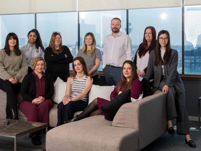Team of 10 people in the Liverpool office