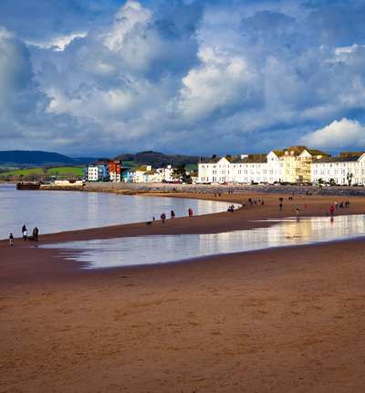 Exmouth Beach In East Devon, UK Stock Photo (1)
