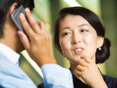 Anxious Female Professional