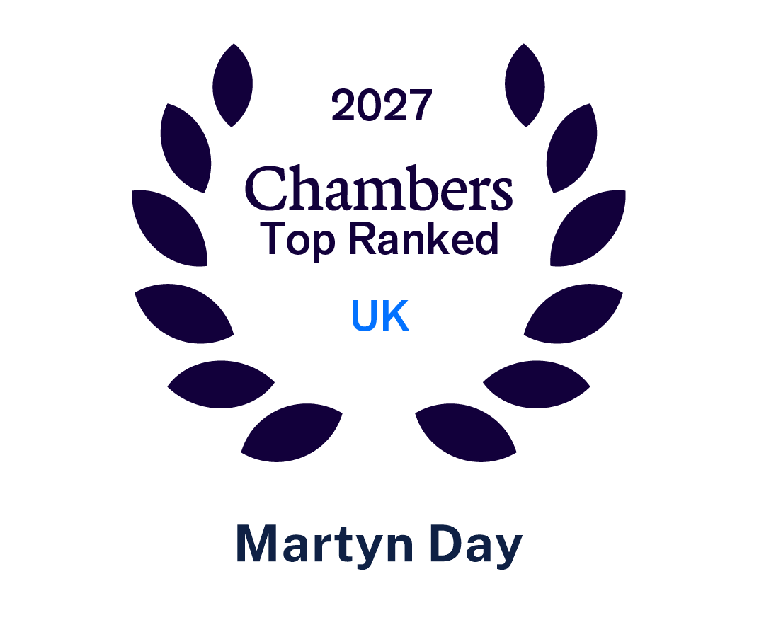 2027 Chambers Top Ranked UK Martyn Day