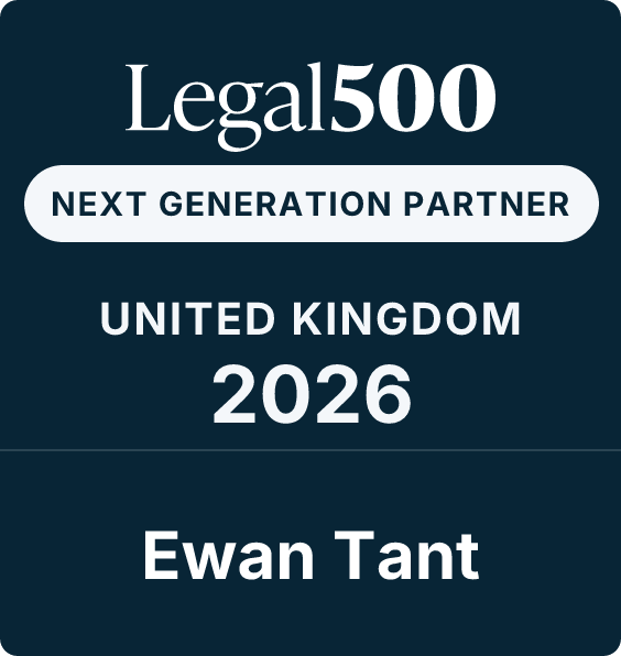 Legal 500 Next Generation Partner 2026 Ewan Tant