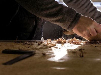 Carpenter In A Worskhop