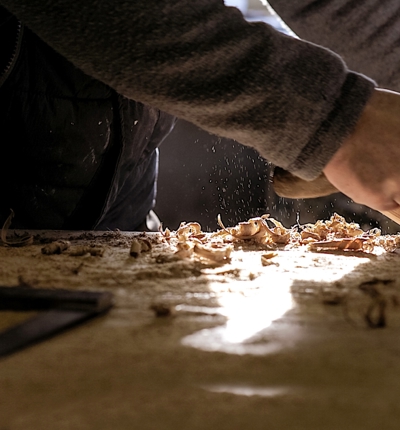 Carpenter In A Worskhop