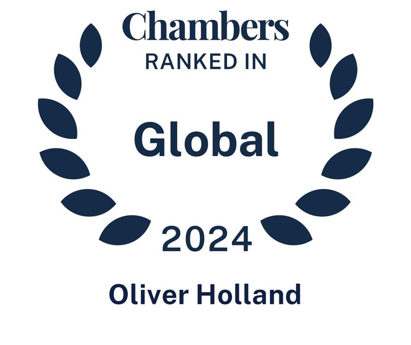 Oliver Holland ranked Chambers UK 2024