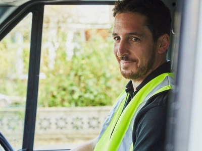 Man Driving Van