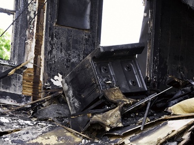 Fire Damaged Room