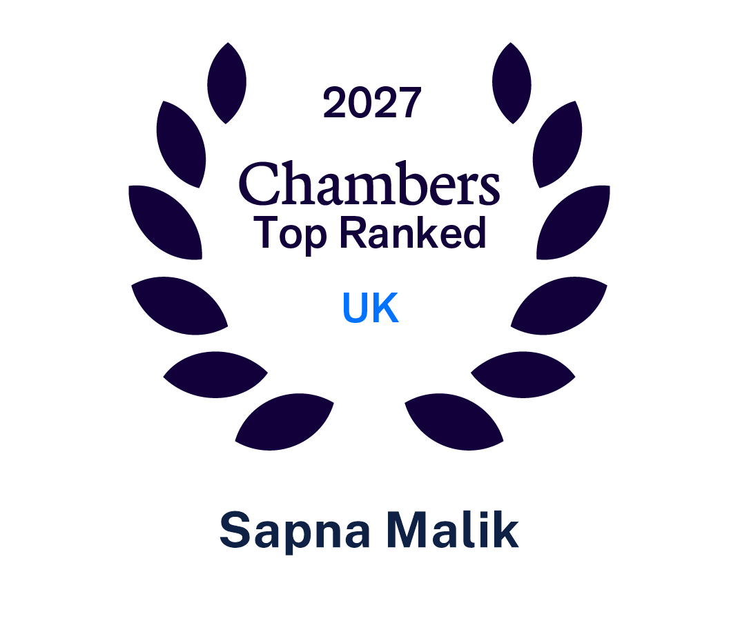 2027 Chambers Top Ranked UK Sapna Malik