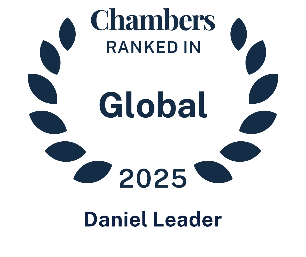 Chambers Global 2025 badge for Daniel Leader.