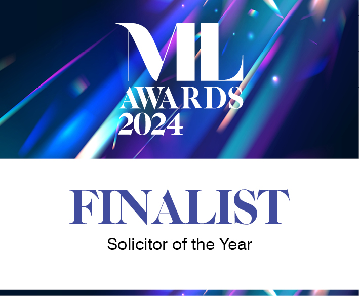 Finalist Solicitor Of The Year ML Awards 2024