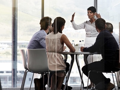 Business Woman Leading Meeting