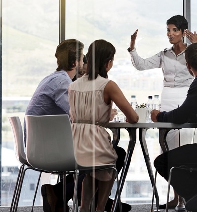 Business Woman Leading Meeting