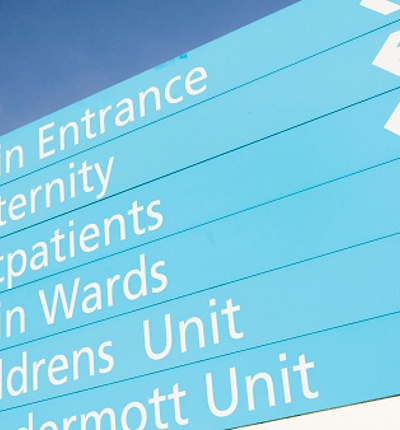 Hospital sign