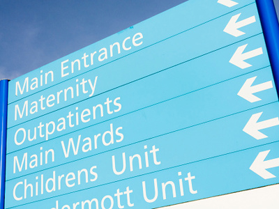 Hospital sign