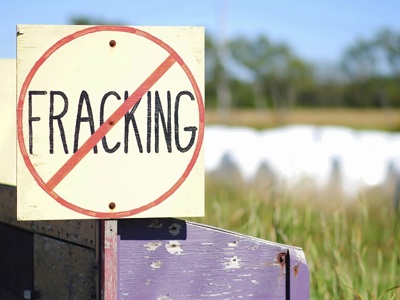 No Fracking Sign