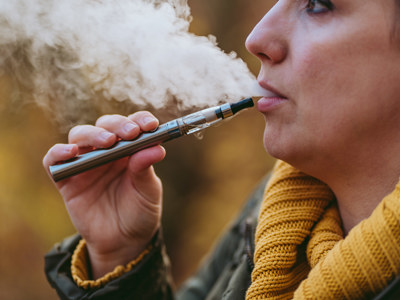 women vaping