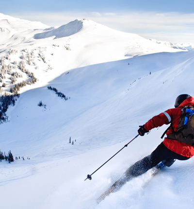 Man Skiing