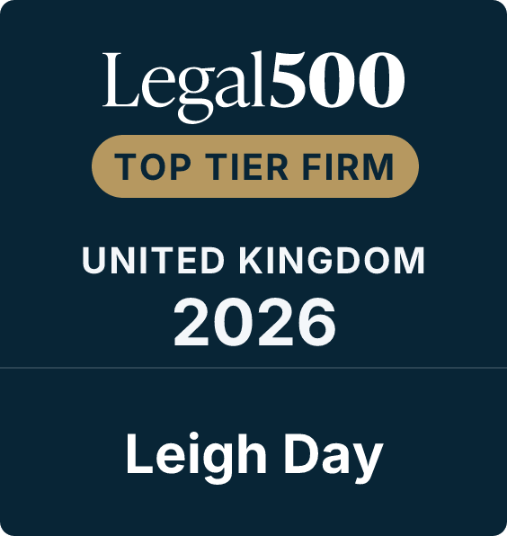 Legal 500 Top Tier Firm 2026 Leigh Day