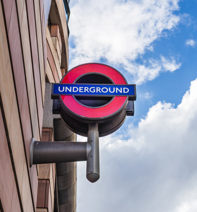 train passing through london underground