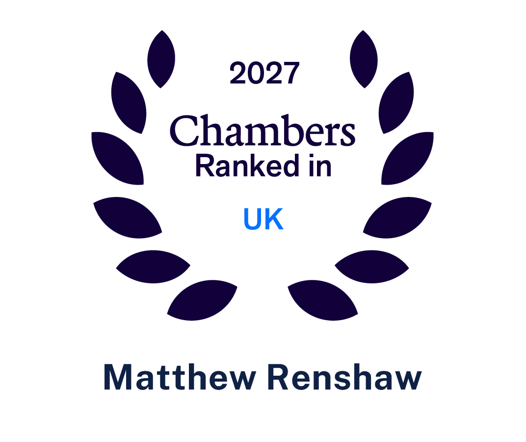 2027 Chambers ranked in UK Matthew Renshaw