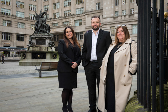 Leanne Devine, Kevin Johnson and Joanne Candlish