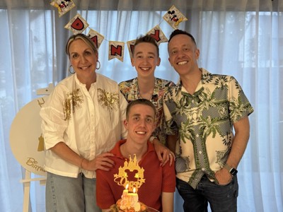 Danny Thomas Birthday With Family