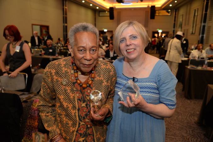 Dawn Hill and Diane Taylor with their awards