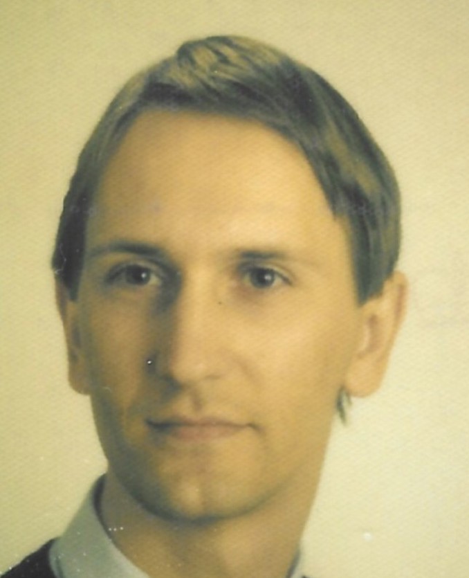 Martin Vowles pictured as a younger man