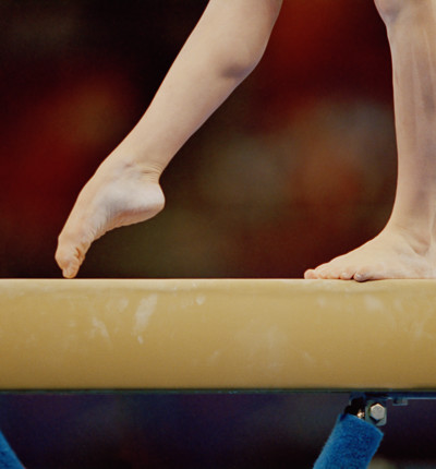 Gymnast On Balance Beam
