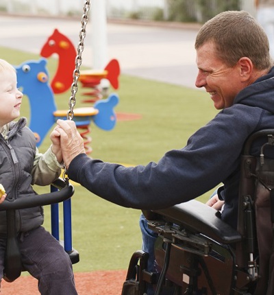 Disabled Dad And Son