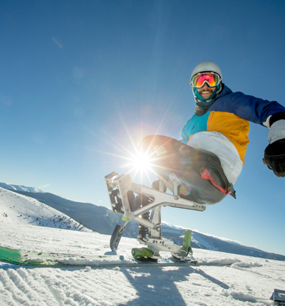 Disabled skier