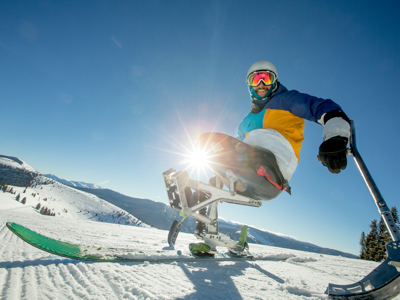 Disabled skier