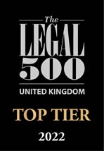 Legal 500 Top Tier accreditation badge