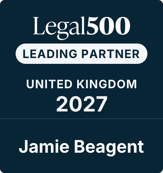 Legal 500 Leading Partner 2027 Jamie Beagent