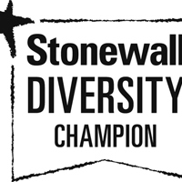 Stonewall Diversity champion Logo Black