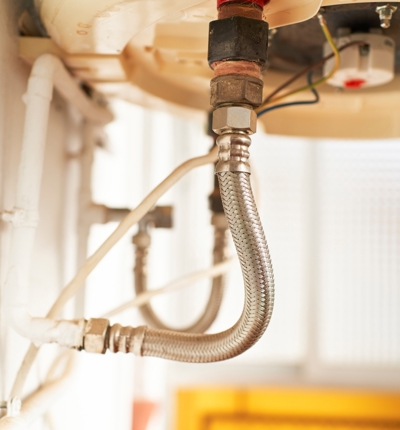 Plumbling Side View Of The Hot And Cold Water Supply Connection Under The Bathroom Sink Without People Getty Stock Photo (Resized)