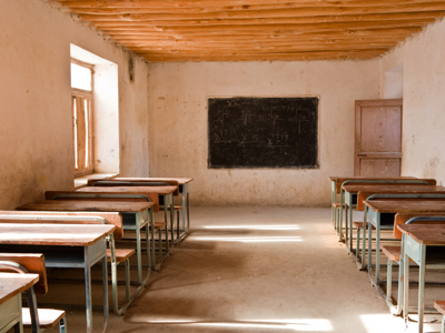 Empty Classroom In Developing Country