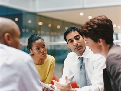 Meeting In An Office