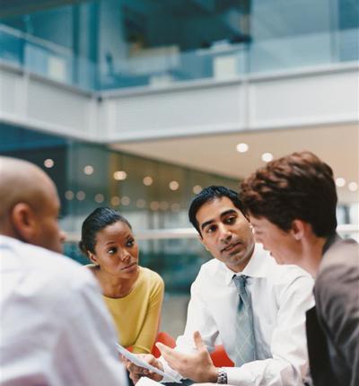Meeting In An Office
