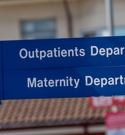 Hospital maternity sign