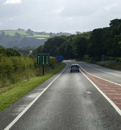 Country Road Near Fishguard In Summer
